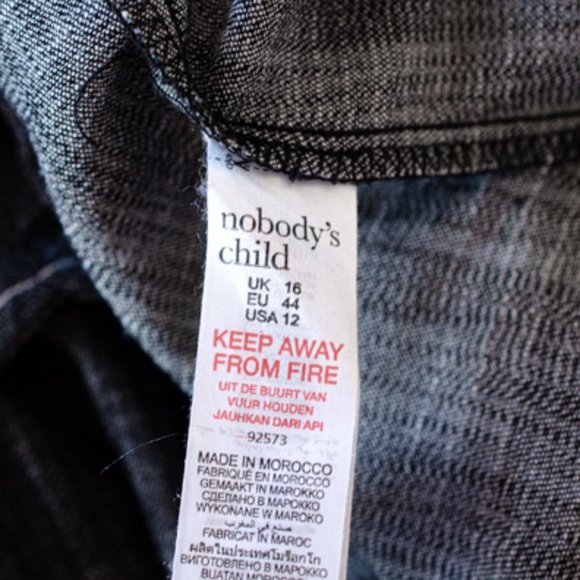 Nobody's child denim heathered gray full zip dress - Picture 7 of 7